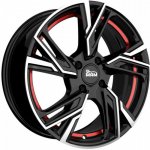 MAM RS5 7x16 5x100 ET38 black polished red inside | Zboží Auto