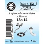HARTMAN pryžové "O" kroužky k výtokovému ramínku 18mm, sada č.52 – Zboží Dáma