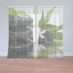 Sablio Záclony Květ s kameny: 2ks 150x250cm – Hledejceny.cz