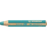 Stabilo Pastelka STABILO woody 3 v 1 barvička vodovka voskovka tyrkysová 447844 – Hledejceny.cz