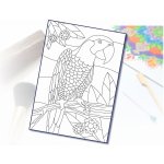 Radost v písku Šablona na pískování ara A4 210 x 297 mm – Zboží Dáma