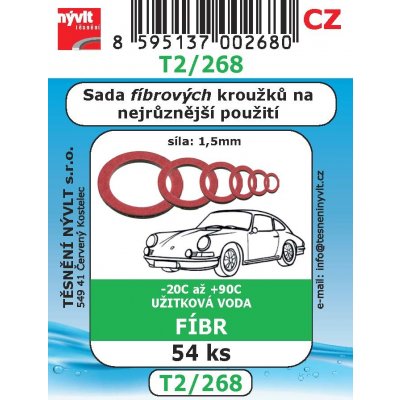 M.A.T. těsnění kroužky fíbr. AUTO T2/268 (54ks) | Zboží Auto