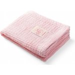BABYONO Bambusová pletená deka Růžová – Zboží Mobilmania