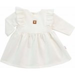 Kojenecké teplákové šatičky Vintage LOVE krémová – Hledejceny.cz