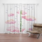 Sablio Závěs Růžové mraky: 2ks 140x250cm – Hledejceny.cz