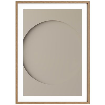 Idealform Poster no. 5 Round composition Barva: Smokey taupe, Velikost: 500x700 mm – Zboží Dáma