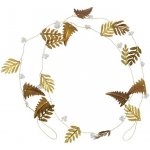 Girlanda House Doctor LEAF D.150cm zlatá bílá – Zboží Mobilmania