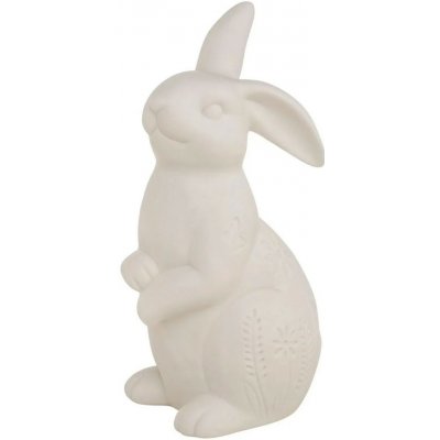 Boltze Dekorativní figurka zajíce z porcelánu Marlou 2 LED, 21,2 x 10 x 12 cm – Hledejceny.cz