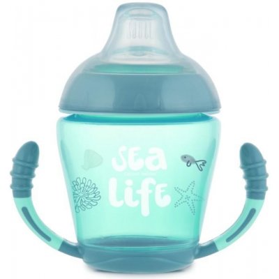 Canpol babies nevylévací hrníček se silikonovým ventilem sea life 56/501 grey 230 ml – Zboží Mobilmania