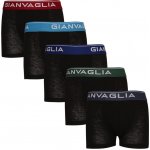 Gianvaglia dětské boxerky (026) 5 pack černé – Zboží Dáma