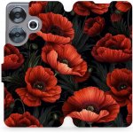 Mobiwear - Xiaomi Poco F6 5G - VP45S Temné červené květy – Zboží Živě