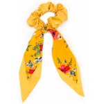 Látková gumička s dvojitou stuhou Barva: černá – Zboží Dáma