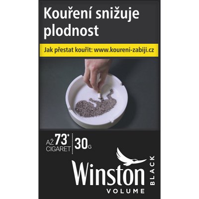 WINSTON Pouch tabák cigaretový black 30 g x 10 ks – Zboží Mobilmania