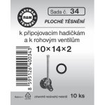 HARTMAN těsnění pryžové k rohovému ventilu 10*14*2mm, sada č. 34 – Zboží Dáma