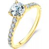 Prsteny Savicki zásnubní prsten Share Your Love žluté zlato diamanty SYL P6 D