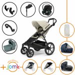 Thule Set 11v1 Urban Glide 4-wheel Soft beige 2024 + madlo + korbička Mid blue + JOMK příslušenství + autosedačka Cybex s ISOFIX základnou a adaptéry Thule – Hledejceny.cz