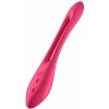 Vibrátor Satisfyer TOP 2v1 Luxusní flexibilní dvoumotorový multi Elastic Joy červený