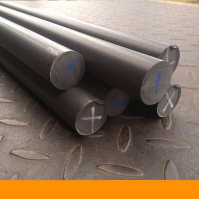 PVC, tyč, průměr 110 mm, 1000 mm, šedá