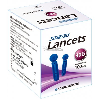 Lancety SD jednoráz.jehla/lanceta odběr krve 100 ks – Zboží Dáma