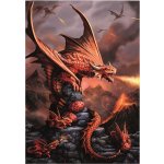 Springos Diamantové malování Dračí války 40 x 30 cm – Sleviste.cz