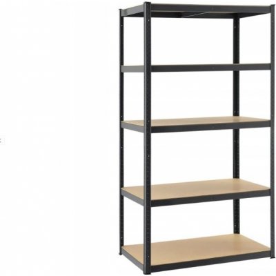Max Regál 180 x 90 x 40 cm 5 polic černý – Zboží Dáma