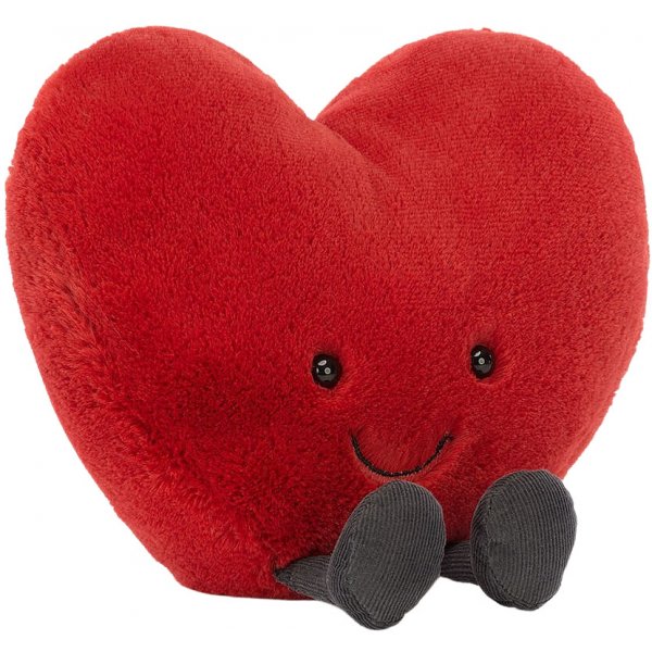 Plyšák Jellycat Velké červené srdce 17 cm