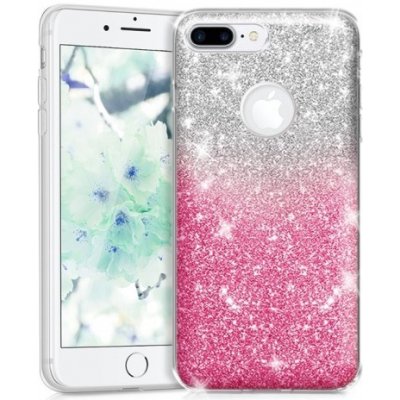 Pouzdro Back Glitter 2v1 pro Xiaomi Redmi Mi 9 SE Transparent Pink