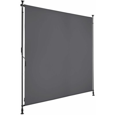 tectake 406157 markýza taija s ruční klikou - 150 x 310 cm,tmavě šedá – Zboží Mobilmania