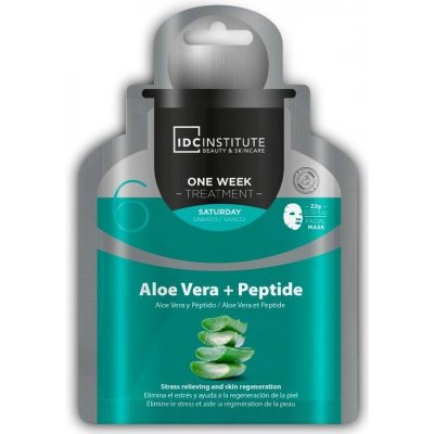 IDC One Week Maska aloe vera a peptidy pro uklidnění a regeneraci 22 g – Zbozi.Blesk.cz