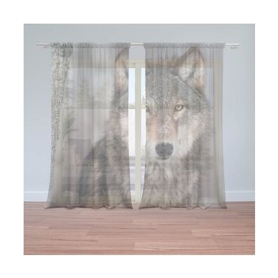 Sablio Záclony Vlk 2: 2ks 150x250cm – Hledejceny.cz