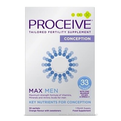 PROCEIVE CONCEPTION MAX MEN prášek v sáčcích, pomerančová příchuť 30 ks – Hledejceny.cz