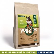 Yoggies granule lisované za studena s probiotiky Jehněčí maso & bílá ryba 5 kg