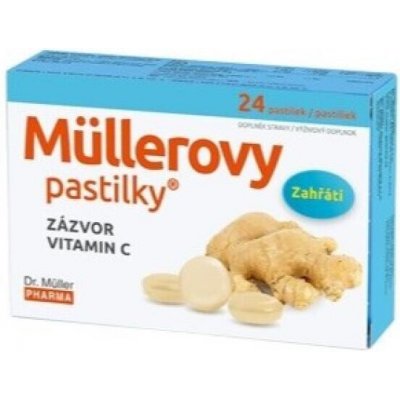 Muller Pharma Müllerovy pastilky se zázvorem 24 ks – Hledejceny.cz