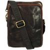 Taška  Sendi Design pánská kožená taška přes rameno hnědá B-722 brown
