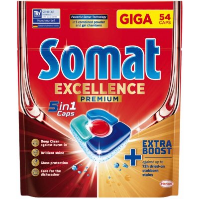 Somat tablety do myčky Excellence Premium 5v1 54 ks – Zboží Dáma
