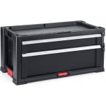 KETER box na nářadí 2 zásuvky černý 17199303 – HobbyKompas.cz