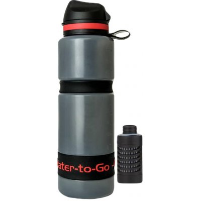 Water-To-Go Eco Active 0,75 l šedá / červená – Zbozi.Blesk.cz