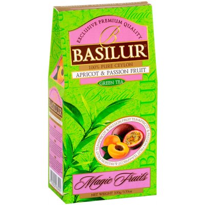 Basilur Magic Green Apricot & Passion Fruit papír 100 g – Hledejceny.cz