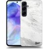 Pouzdro a kryt na mobilní telefon Samsung Picasee silikonové Samsung Galaxy A55 5G White marble černé