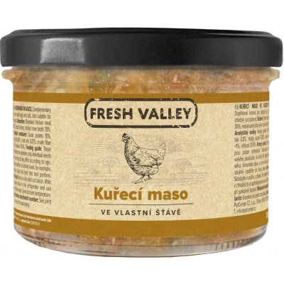 Fresh Valley kuřecí maso ve vlastní šťávě 200 g – Zboží Mobilmania