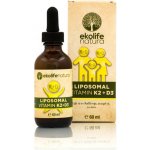 Ekolife Natura Liposomal Vitamin K2 + D3 Meruňka 60 ml – Hledejceny.cz