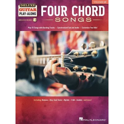 Deluxe Guitar Play-Along 13 Four Chord Songs noty tabulatury na kytaru + audio – Hledejceny.cz