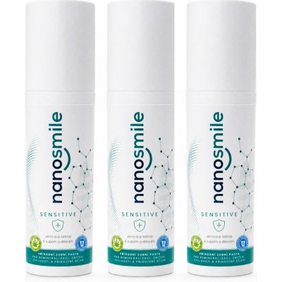 Nanosmile Sensitive 3 x 75 g – Hledejceny.cz