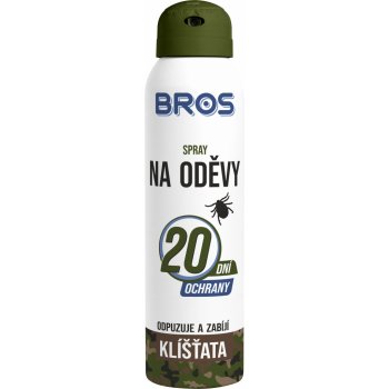 Bros repelentní spray na oděvy odpuzuje a zabíjí klíšťata 90 ml