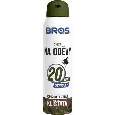 Bros repelentní spray na oděvy odpuzuje a zabíjí klíšťata 90 ml – Zbozi.Blesk.cz