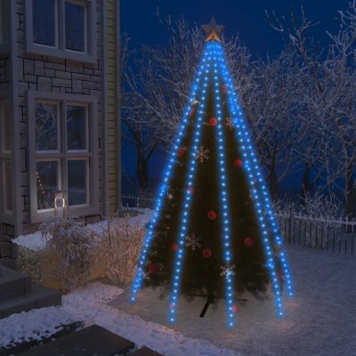Nabytek XL Světelná síť na vánoční stromek 400 modrých LED diod 400 cm – Zboží Mobilmania