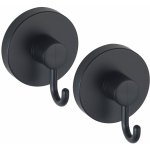 Wenko Sada háčků Vacuum-Loc 2 ks, černá 6 x 6,7 x 5 cm – Zboží Dáma