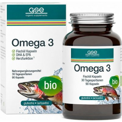 GSE Bio Omega 3 ze pstruha duhového 90 kapslí – Hledejceny.cz