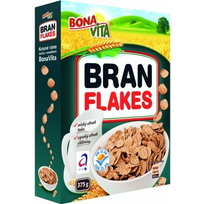 Bonavita Cereálie pro dospělé Bran flakes 450 g – Zbozi.Blesk.cz