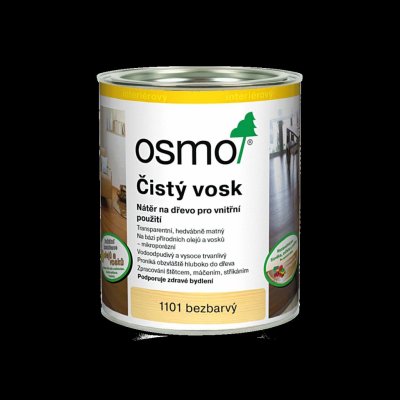 Osmo 1101 Čistý vosk na dřevo 0,75 l Bezbarvý